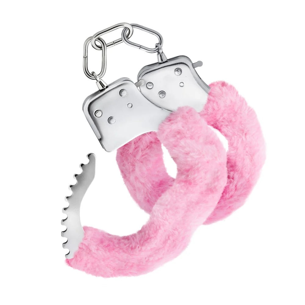 Esposas Peluche Sumiso Bdsm Metal Alta Calidad Series Original Furry Cuffs - Pink