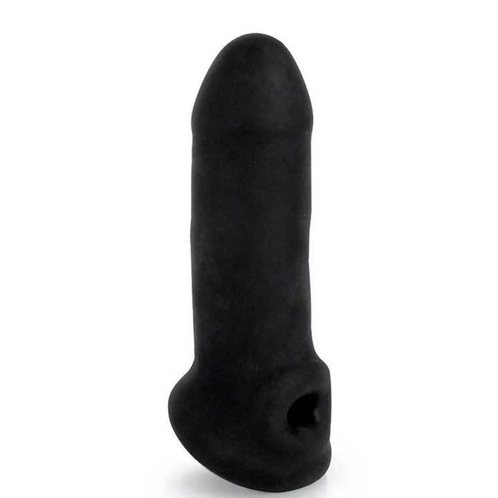 Funda Extensión Textura, Pene Incrementa Engrosa 17cm Sleeve Black