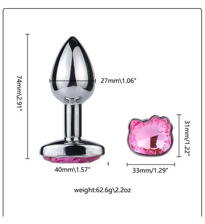 Plug Anal Chico kitty Tamaño Principiante   - Small - Pink