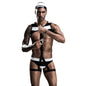 Arnes Lencería Hombre, Streaper Gay Rave Outfit Pride esposas Prisionero Slip con Arnés