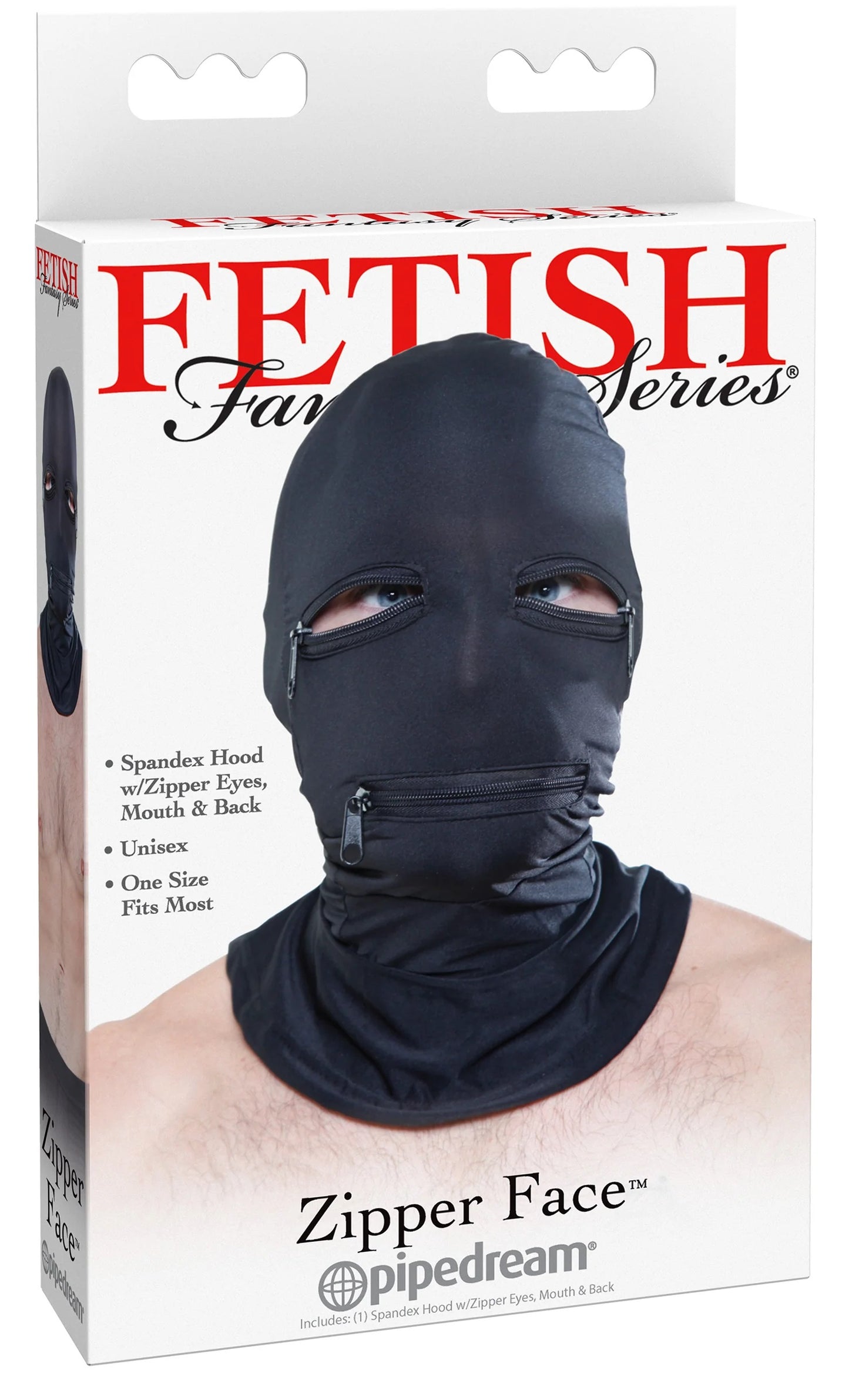 Mascara BDSM unisex Fetish Fantasy Series - Zipper Face Hood