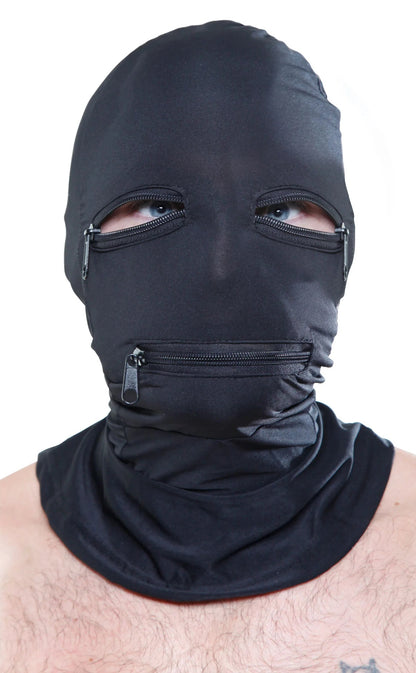 Mascara BDSM unisex Fetish Fantasy Series - Zipper Face Hood