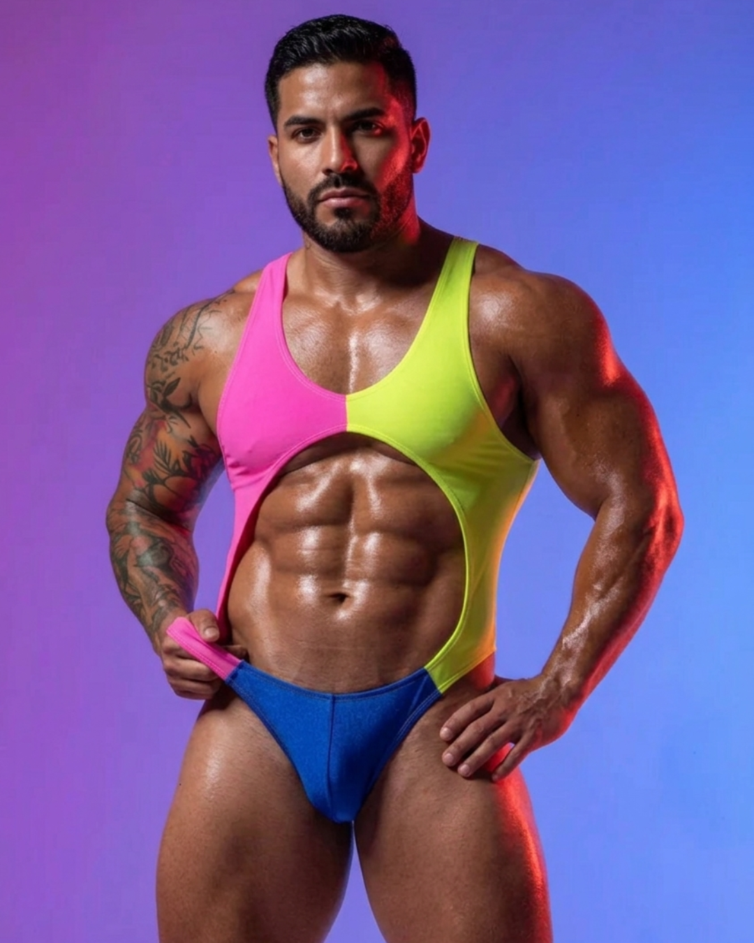 Body Hombre Lenceria Underwear Singlet Jockstrap Tanga Pride