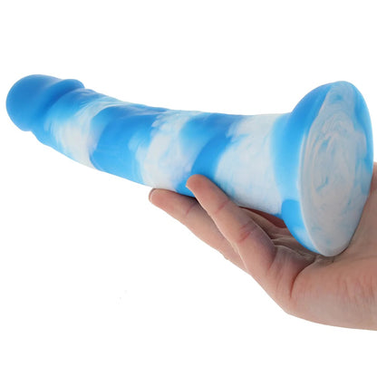 Dildo Consolador Silicona Alto Grado 18cm Realista Colours Pleasures Yum Yum 7 Blue