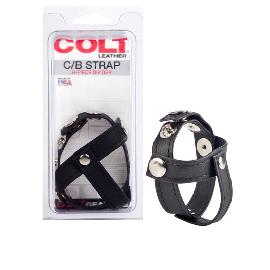 Colt Leather H-piece Anillo De Retención Ajustable Piel Para El Pene Testículo Leather Cock Ring