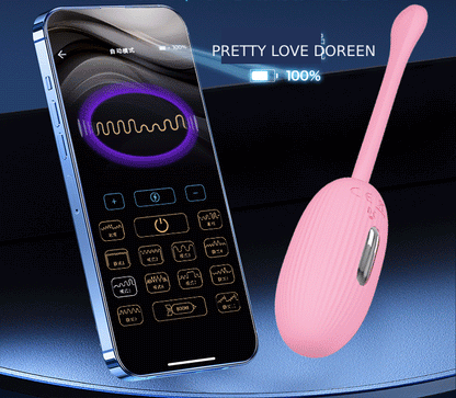 Huevo Vibrador Recargable Control Remoto Por Aplicación App Estimulador & Vibrador App Larga Distancia Pretty Love – Doreen