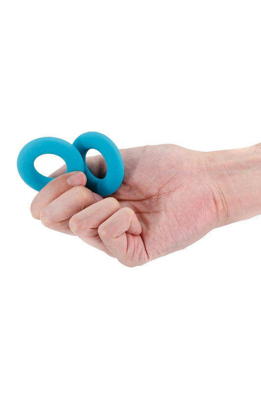 Anillo Pene Silicon Cock Ring Set Prolonga Erección Grande Erectus Teal