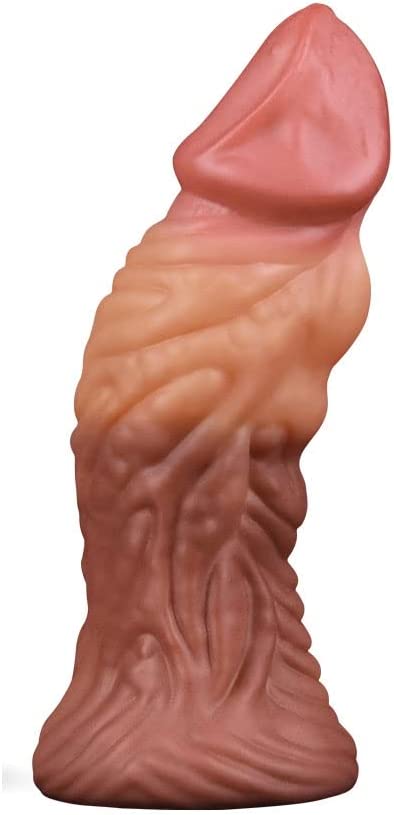 Consolador Dildo Grueso 18cm Silicon Realista Lovetoy 7'' Dual layered Platinum Silicone Nature Plug