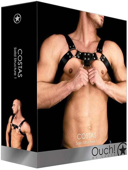 Arnes de Pecho Hombre Masculino Chest Fetish Boundage Cinturon Costas1
