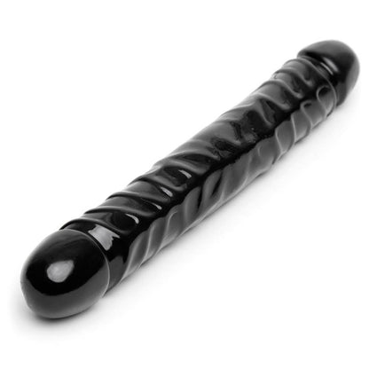 Dildo Doble Penetracion Juegos Pareja 30 Cm Consolador Veined Double Dong 12 Black