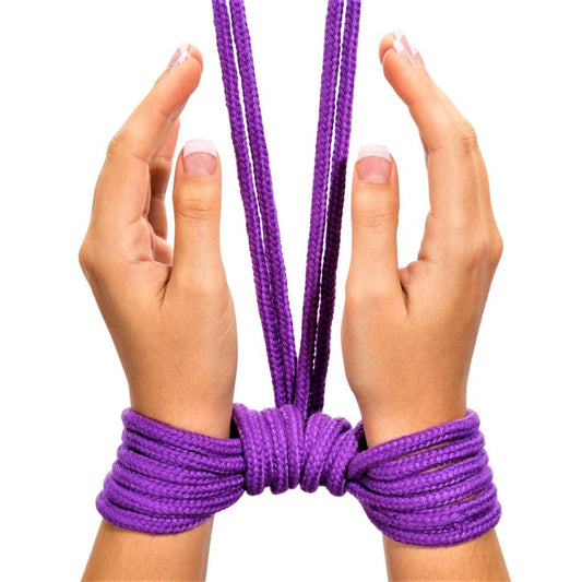 Cuerda De Dominacion Boundage Shibari BDSM Cuerdas De Seda Deluxe 9mts. Purple