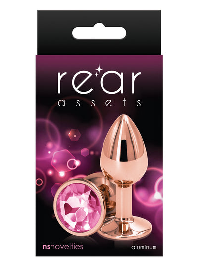 Plug Anal Chico Corazón Tamaño Principiante Rose Gold Rear Assets - Rose Gold - Small - Pink
