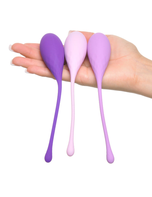 Ejercitador Set De Bolas Kegel Vaginal Piso Pelvico Fantasy For Her Kegel Train-Her Set - Purple