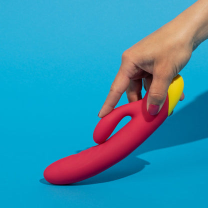 Vibrador Curvado, Silicon Estimula Punto G, Recargable, ROMP – Vibrador de Punto G