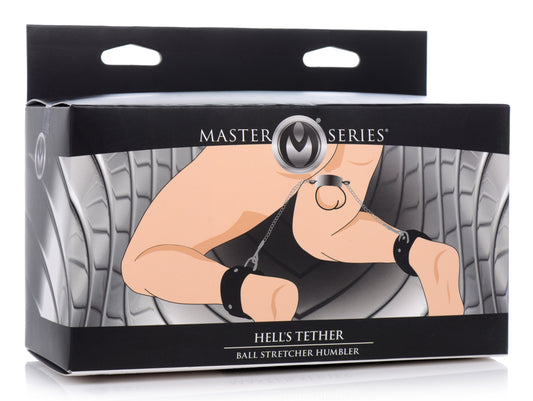 Esposas Testículos Tobillos Bdsm Hardcore Sex Sumiso Master Hells Tether Ball Stretcher Humbler