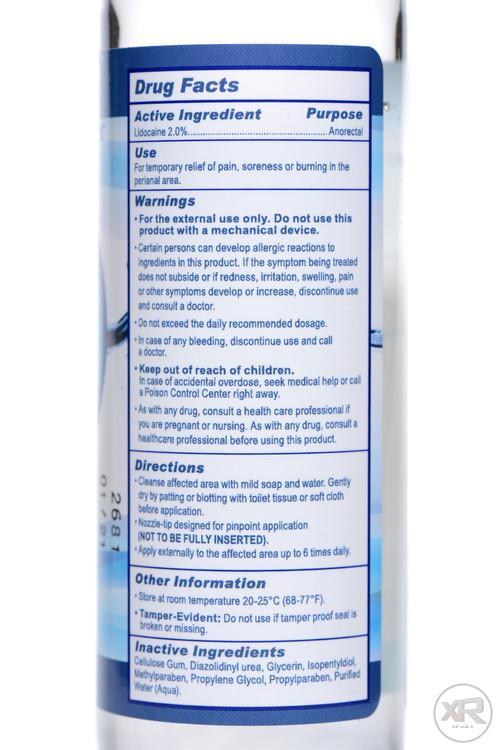 Lubricante Anal Anestesico Relax  237ml Relajante Relax Desensitizing Lubricant with Nozzle Tip - 8 oz.