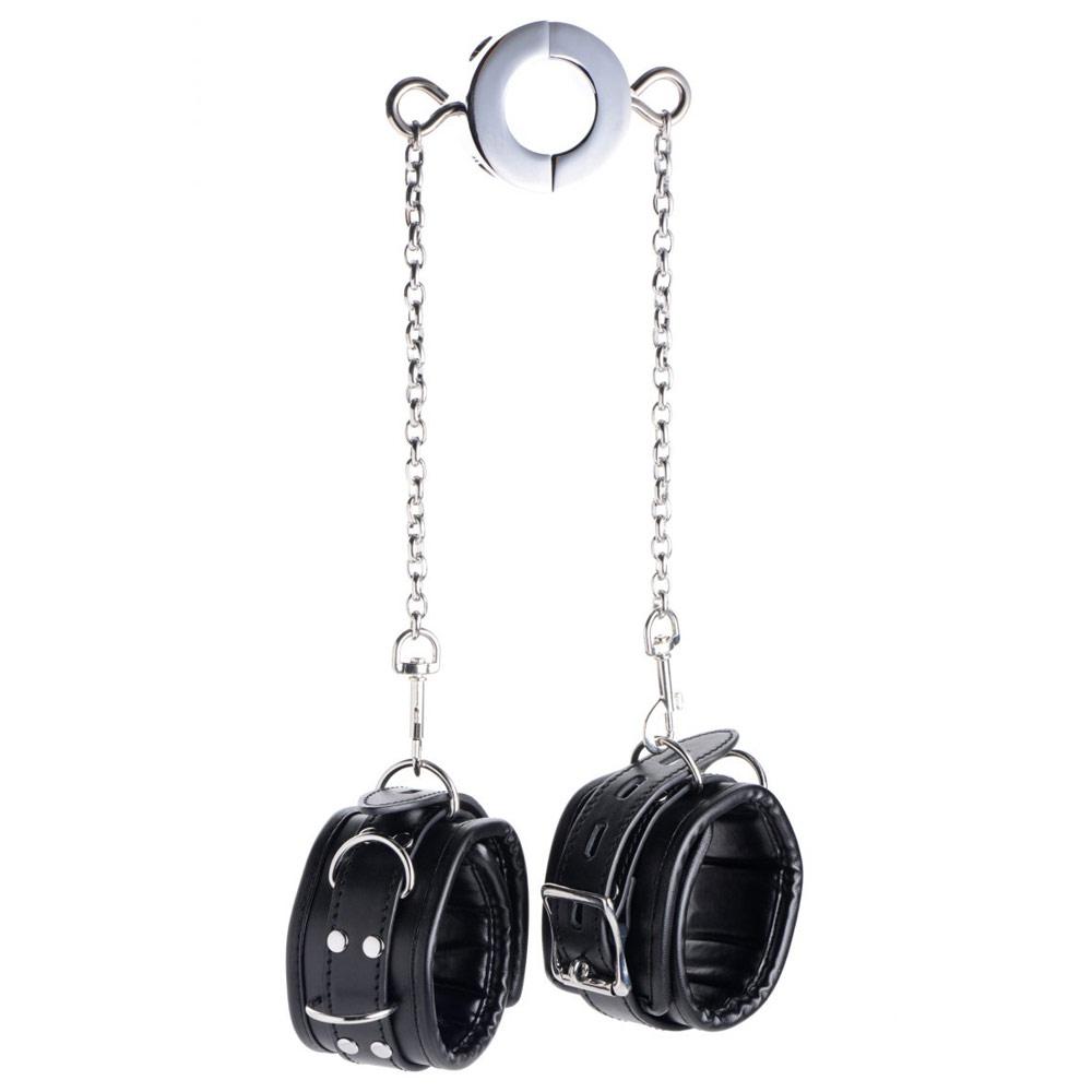 Esposas Testículos Tobillos Bdsm Hardcore Sex Sumiso Master Hells Tether Ball Stretcher Humbler