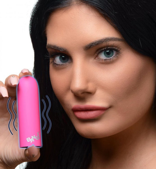 Mega Bala Vibradora Potente Masajeadora Recargable Bang! 10X Mega Vibrator  Pink