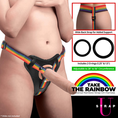 Arnes Para Dildo Para Juegos De Pareja O Lesbico Proud Rainbow Harness