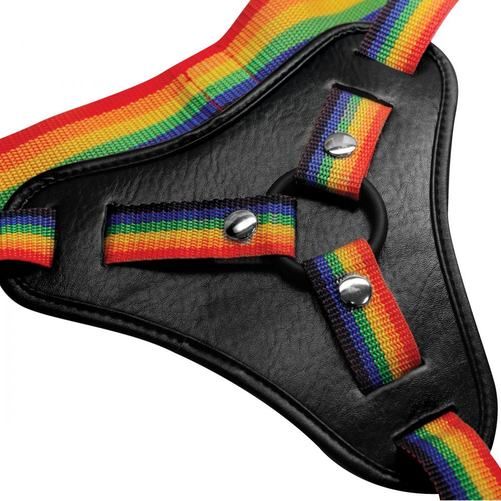 Arnes Para Dildo Para Juegos De Pareja O Lesbico Proud Rainbow Harness