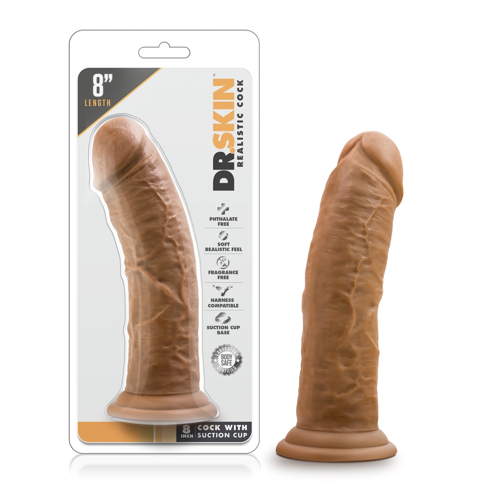 Dildo Moreno Grueso Curvado 20cm Consolador Con Base Dr Skin 8 Inch Co –  KatsyLove