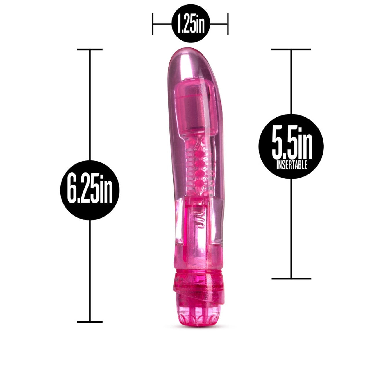 Vibrador Consolador Dildo Principiante Estimulante 16cm Naturally Yours - Samba - Pink