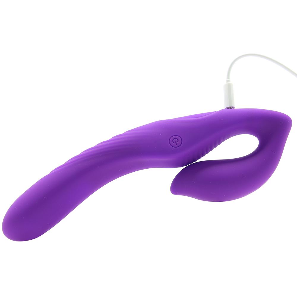 Vibrador Lesbico Dildo 12cm Strapless doble Motor Control Remoto Her Ultimate Strapless Strap-on