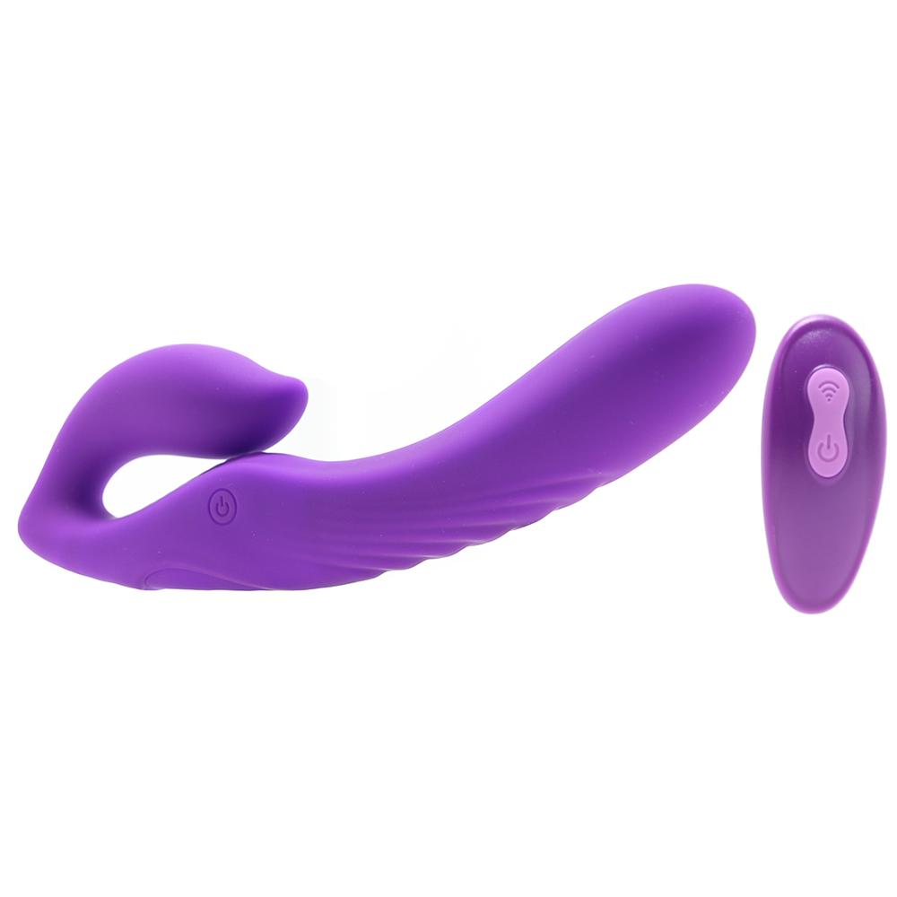 Vibrador Lesbico Dildo 12cm Strapless doble Motor Control Remoto Her Ultimate Strapless Strap-on