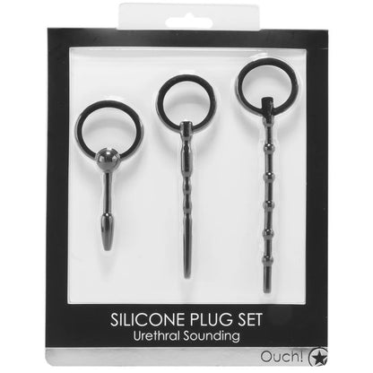 Sonda Uretra Dilatador Principiante Urethral Sounding Plug Set - Black