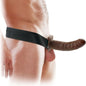 Arnés Con Dildo Hueco Extension Hollow Strap On 20cm Funda Fetish Fantasy Series 8" Hollow Strap-On - Brown/Black