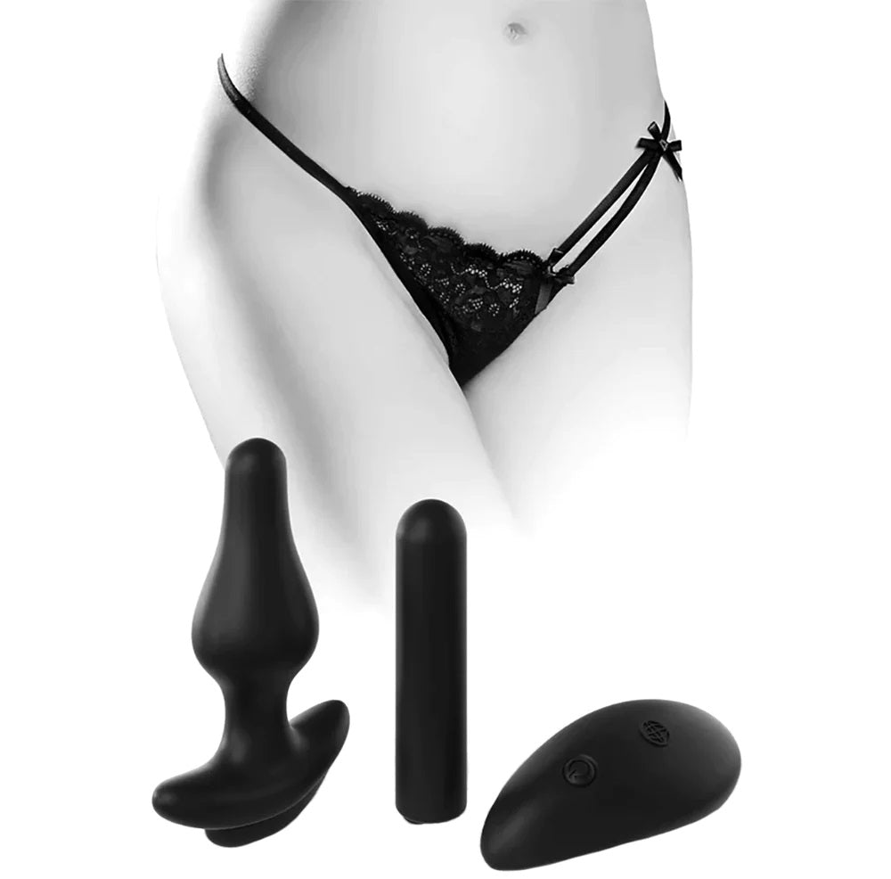 Tanga Bragas Con Bala Vibradora Control Remoto Hookup Remote Bullet And Plug With Bow Bikini In OS