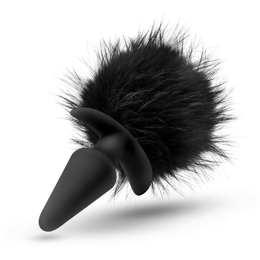 Plug Anal Colita Sexy Hermoso Cola Conejo Alta Calidad Anal Adventures Platinum - Rabbit Tail Plug - Black