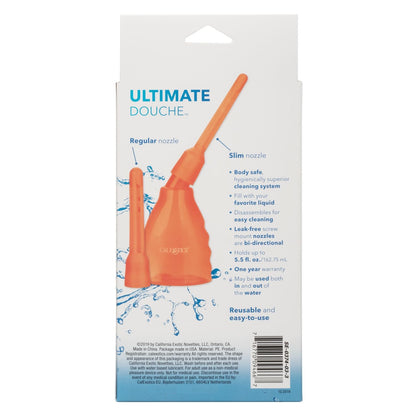 Enema Higiene Intima Anal Vaginal Unisex Ducha Dos Nodulos Naranja