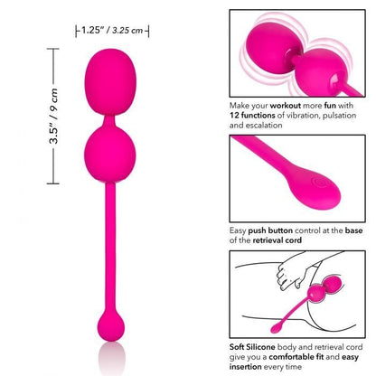 Vibrador Kegel Bolas Ejercicios Piso Pelvico Recargable Dual Kegel Pink