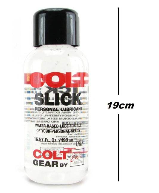 Colt Slick Lube Resbaladizo Base Agua Grande 490ml Larga Duración