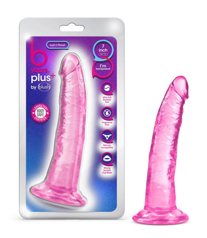 Dildo 17cm Consolador Suave Flexible Fuerte Ventosa B Yours Plus - Lust n’ Thrust - Pink